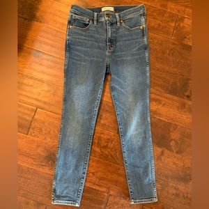 Madewell 10” High Rise Skinny 28 P. Jeans